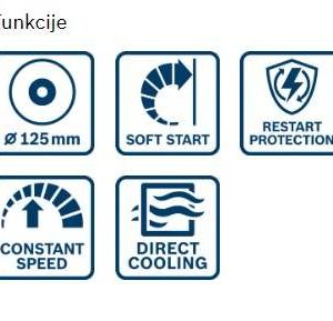 Kotni brusilnik Bosch GWS 1400 0601824806