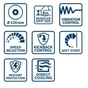 Kotni brusilnik Bosch GWS 17-125 S INOX 06017D0500