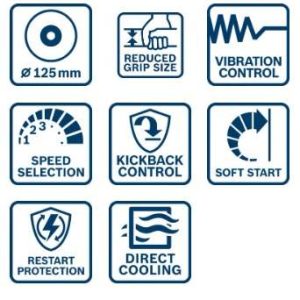 Kotni brusilnik Bosch GWS 17-125 TS 06017D0400