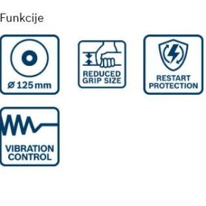 Kotni brusilnik Bosch GWS 12-125 06013A6106