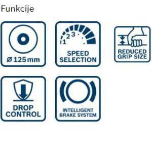 Kotni brusilnik Bosch GWS 17-125 SB 06017D0700