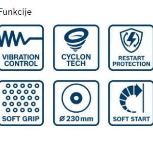 Kotni brusilnik Bosch GWS 24-230 JZ 06018C3300