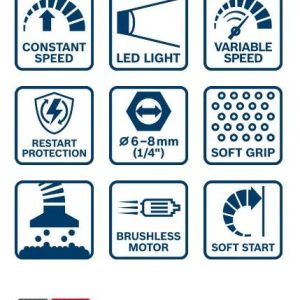 Akumulatorski namizni rezkalnik Bosch GLF 18V-8 06016C6020