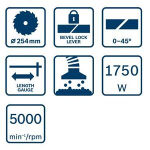 Zajeralna žaga Bosch GCM 254