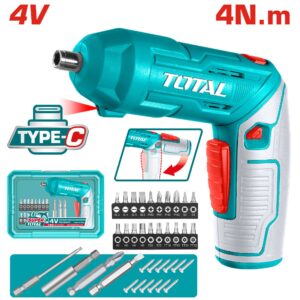 Akumulatorski izvijač 4V/1,5Ah/4Nm/Type-C/2pos (TSDLI04425) Total Tools