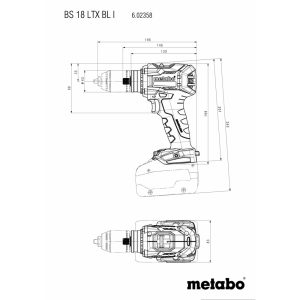 Akumulatorski vrtalni vijačnik Metabo BS 18 LTX BL I 602358840