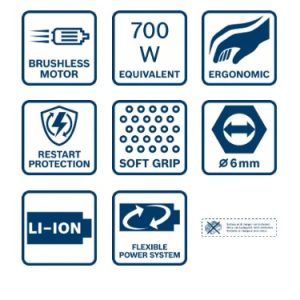Akumulatorski premi brusilnik Bosch PRO GGS 18V-20 06019B5401