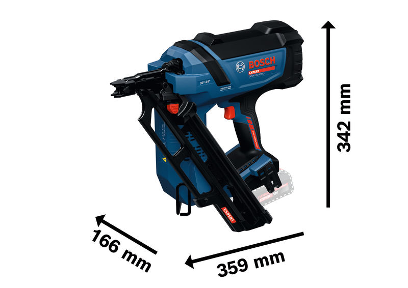 Akumulatorski žebljalnik za les Bosch EXPERT EXNH18V-90MR 06019R1302