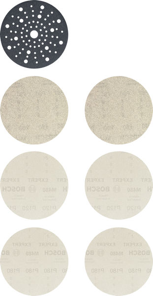 Expert komplet brusnih mrež Bosch M480 za ekscentrične brusilnike, 150 mm, 7 kosov 2608902481