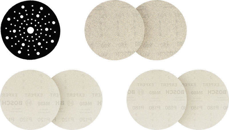 Expert komplet brusnih mrež Bosch M480 za ekscentrične brusilnike, 150 mm, 7 kosov 2608902481