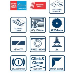 Namizna žaga Bosch EXPERT EXTS100-254X 0601B30800