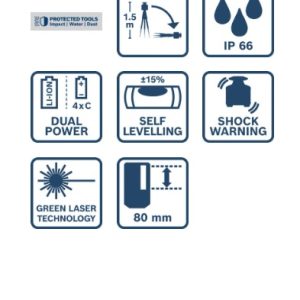 Rotacijski laser Bosch PRO GRL18V-3-31G 0601061G00