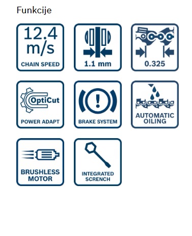 Akumulatorska verižna žaga Bosch PRO GKE18V-30 06008D3200