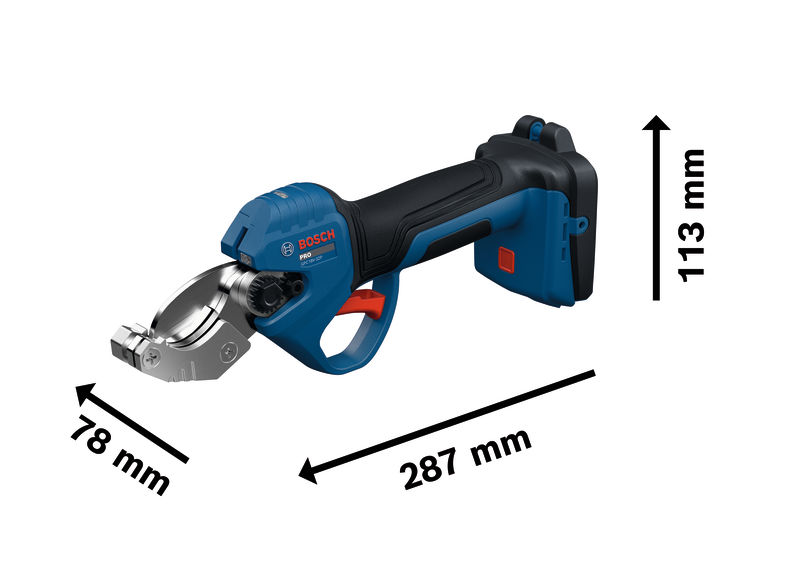 Akumulatorske škarje za cevi Bosch PRO GPC18V-32P 06019S2000