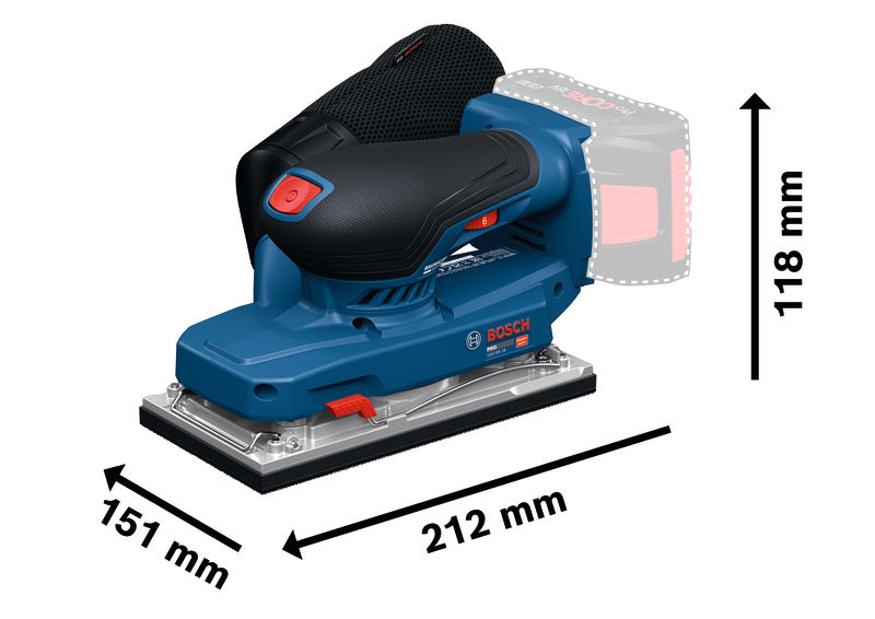 Vibracijski brusilnik Bosch PRO GSS18V-18 06019R7000