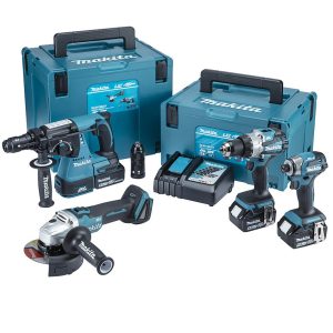 4-delni set akumulatorskega orodja Makita DLX4195JX1
