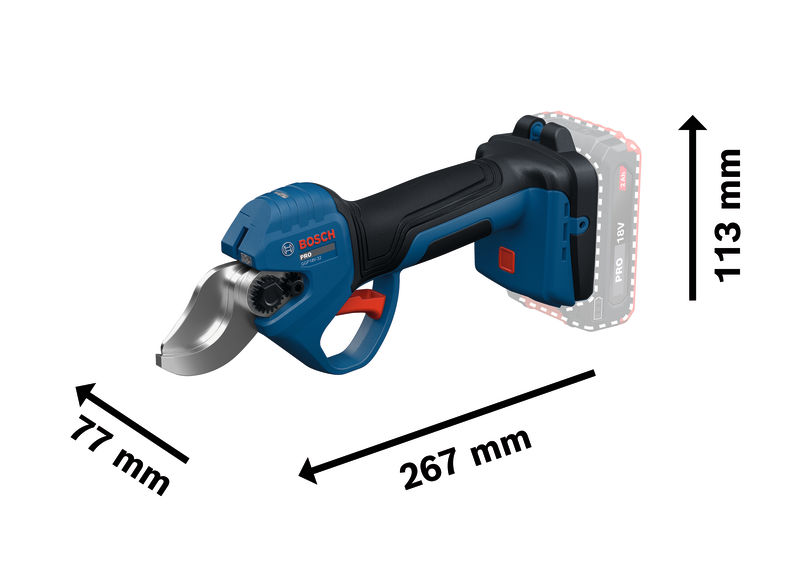 Akumulatorske škarje za obrezovanje Bosch PRO GGP18V-32 06008D8200