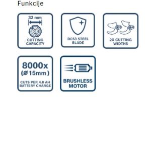 Akumulatorske škarje za obrezovanje Bosch PRO GGP18V-32 06008D8200