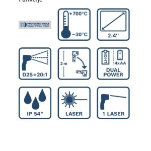 Termodetektor Bosch PRO GIS12V-700-14 0601083A00