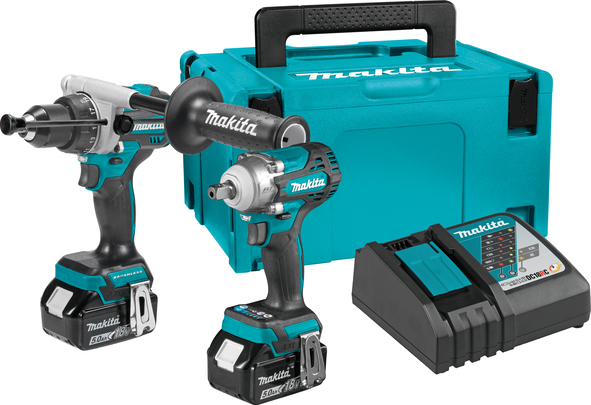Makita DLX2591TJ 18V LXT set DHP492 + DTW301