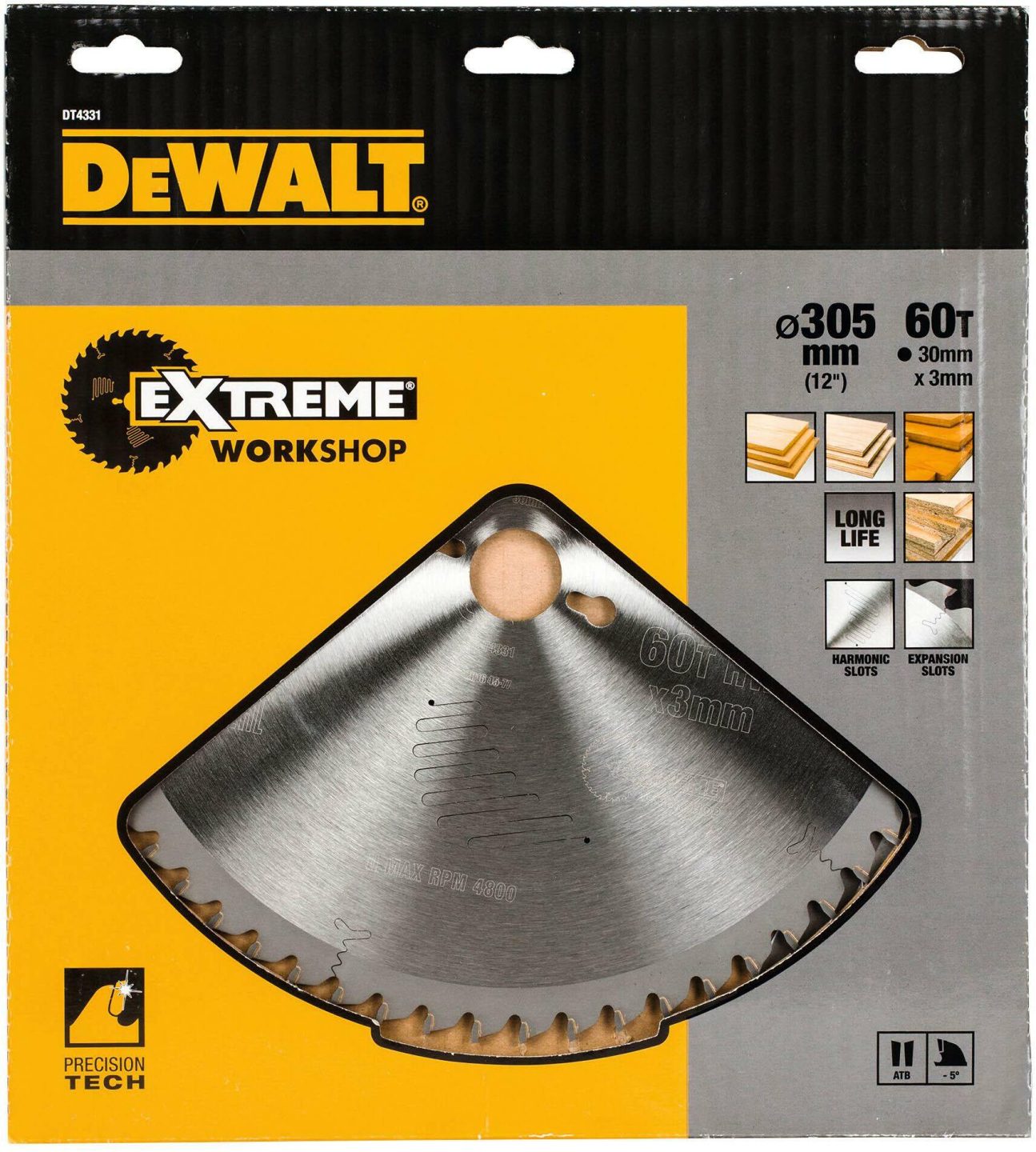 Žagin list 305 x 30 x 60 zob Dewalt DT4331