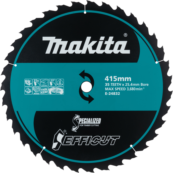 TCT žagin list Efficut 415mmx30mm 35Z Makita E-24848