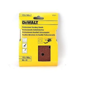 Brusni papir Dewalt 115 × 140 mm P40, 25 kosov DT3011