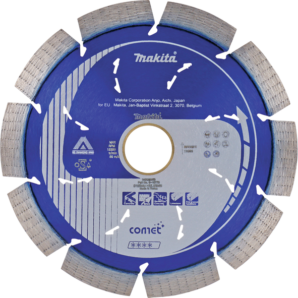 Diamantna rezalna plošča Comet Rapide Makita B-12778