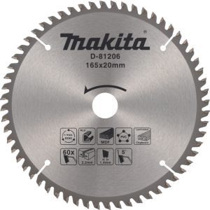 Žagin list TCT 165mm x 20mm x 60T Makita D-81206